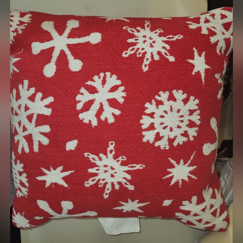Holiday Snowflake Pillow